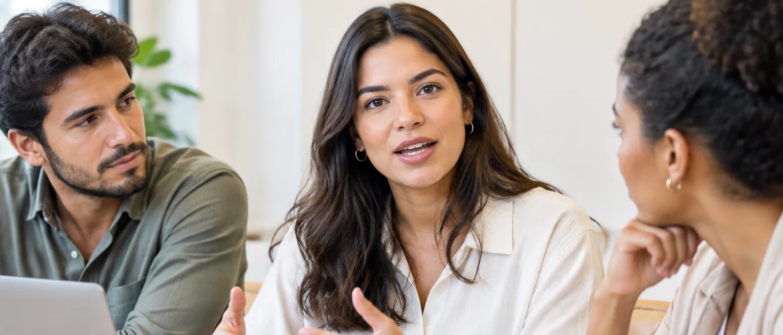 Mesa vista de cima, com o esquema de um raciocínio rabiscado à mão numa folha solta